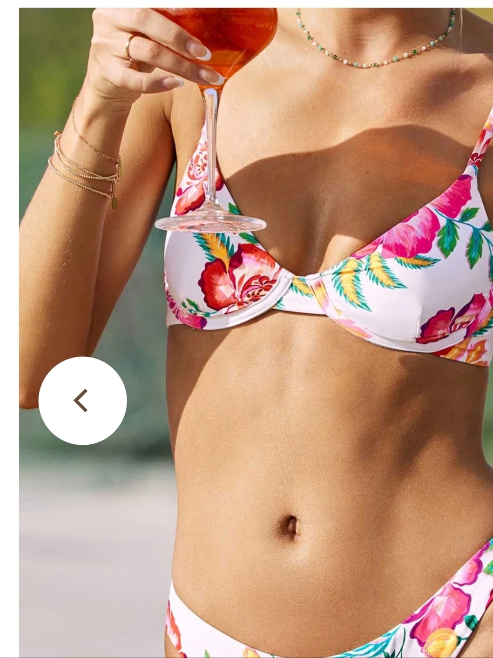 PQ Mita Cali Underwire Bikini Top D/ Bottom Medium - Picture 8 of 15